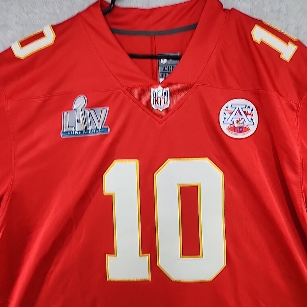 NIKE Kansas City Chiefs Tyreek Hill #10 Super Bowl LIV Stitched Jersey Size XXXL - Picture 9 of 16